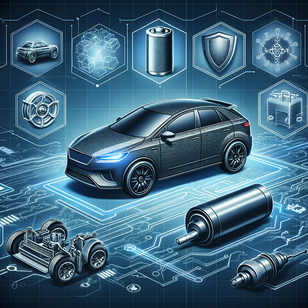 The images showcasing the use of graphene in the automotive industry have been created	highlighting its impact on vehicle performance and design.